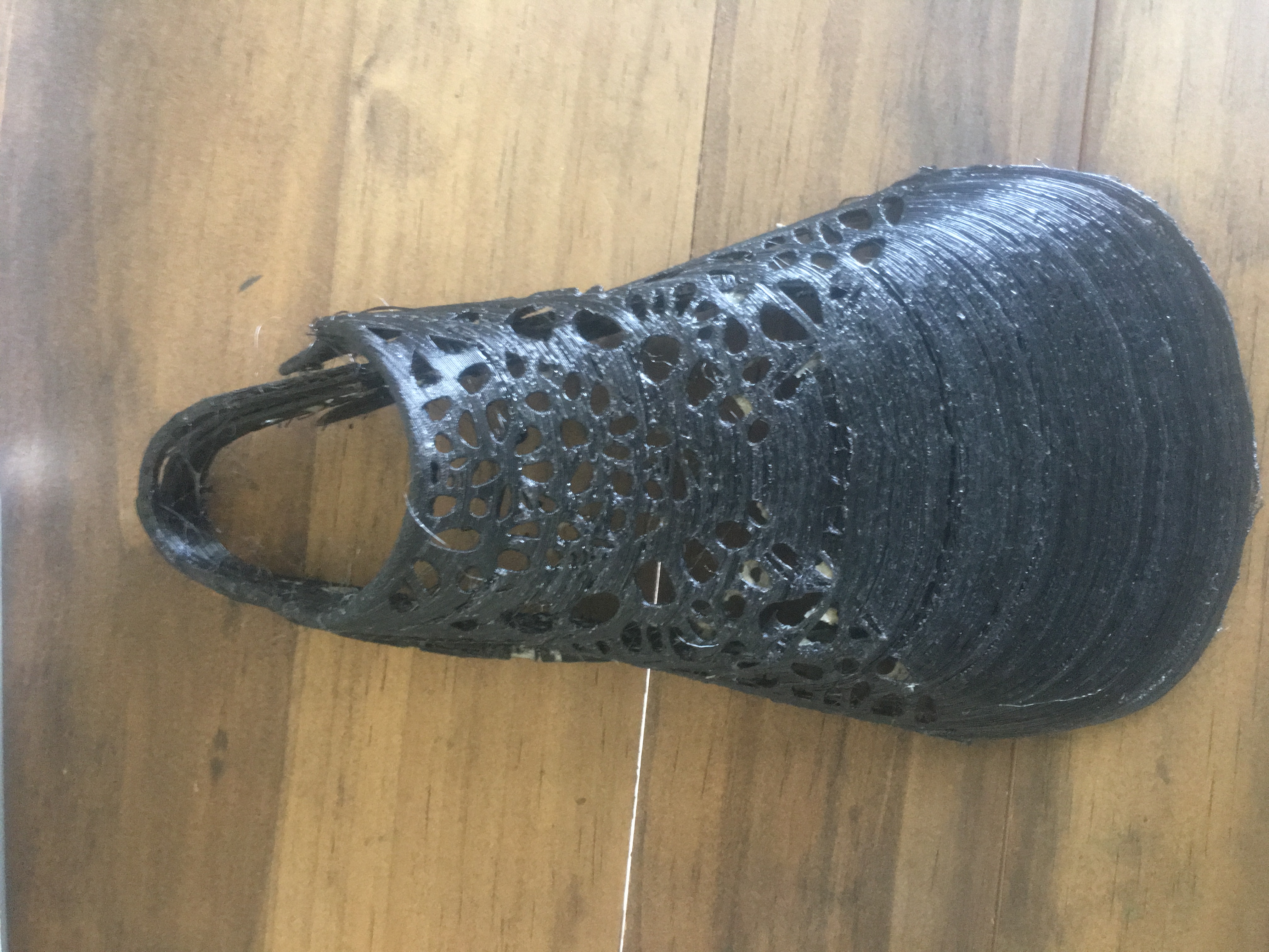 Early 3D print failure for biomimicry prototype